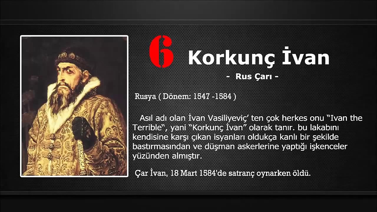 Tarihteki En Kötü 10 İnsan