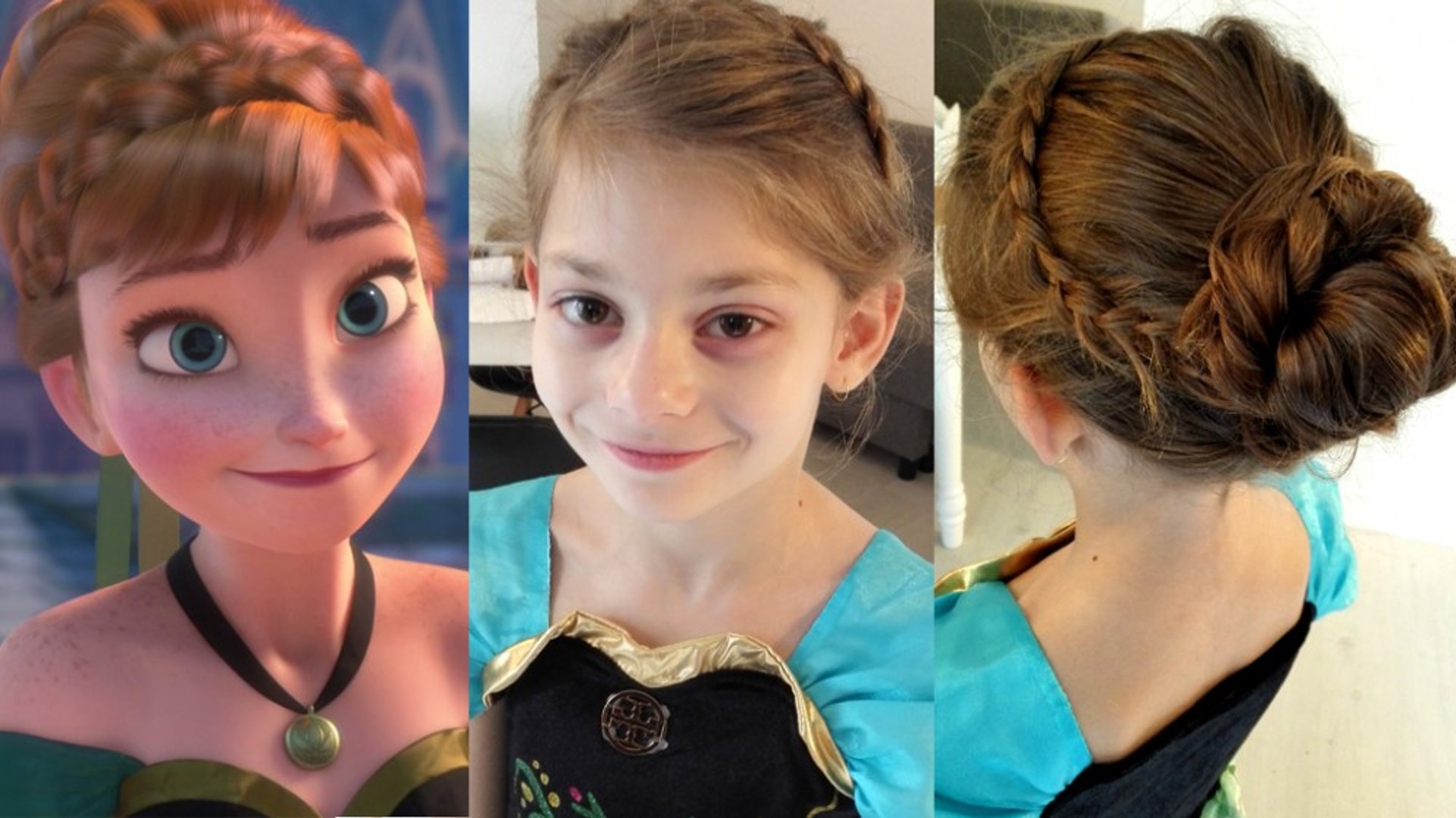 Chignon de la princesse Anna (Reine des Neiges) - Vidéo Dailymotion