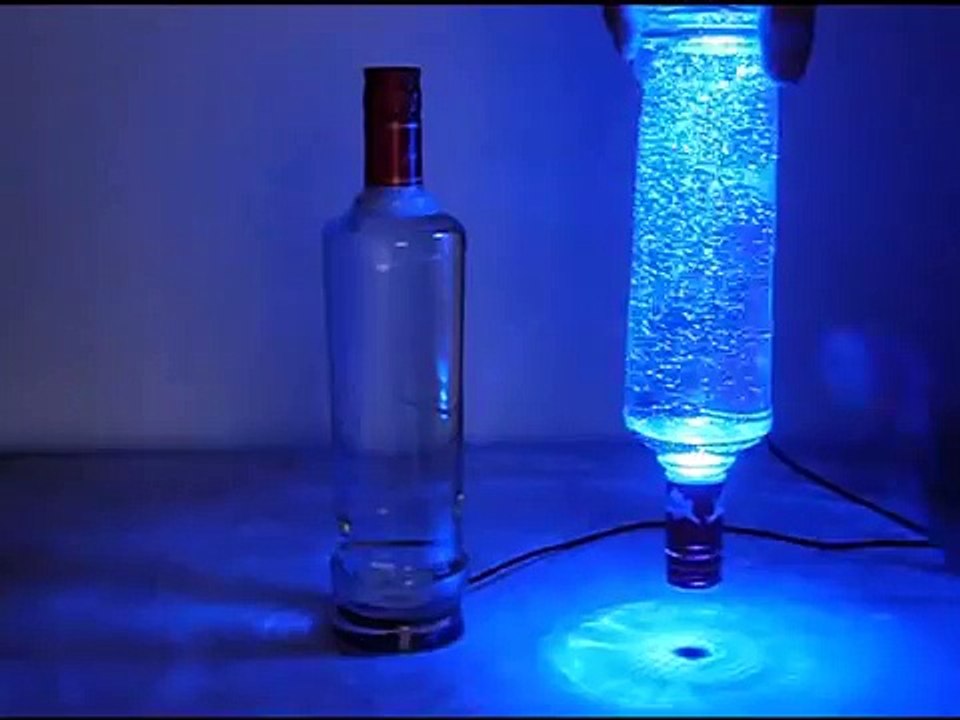 Recycled bottle lamps