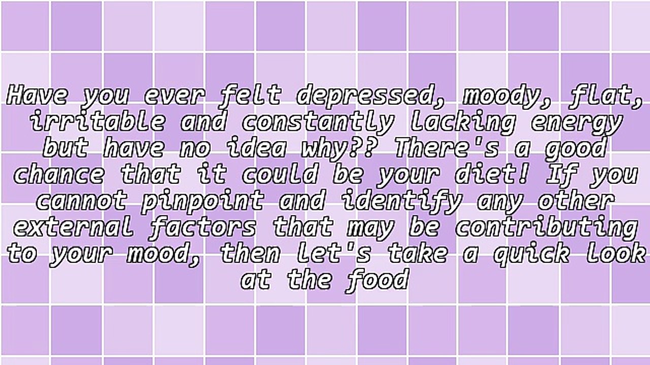 Food and Depression, Can Food Make You Depressed?