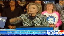 Hillary Clinton pide a Barack Obama que detenga las deportaciones de indocumentados