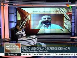 Juez argentino pone freno al desmantelamiento de Ley de medios