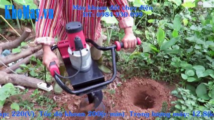 Máy đào hố trồng cây, máy khoan lỗ trồng cây chạy điện
