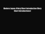 [PDF Download] Modern Japan: A Very Short Introduction (Very Short Introductions) [Read] Full