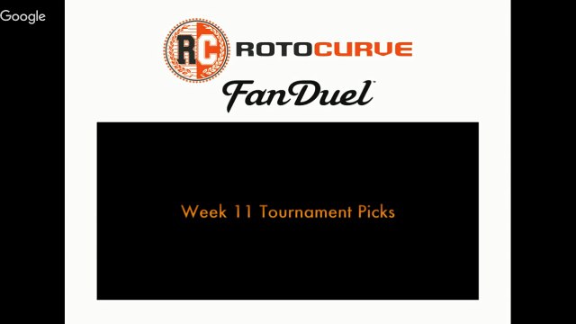 FanDuel NFL Week 11 Picks: Tournament Plays and Analysis