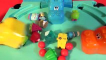 Pixar Cars Micro Drifters VS Hungry Hungry Hippos with 4 Lightning McQueen Cars