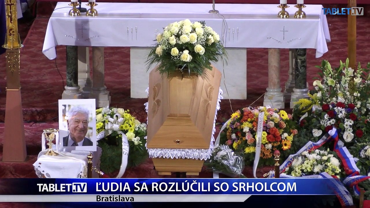Stovky ľudí sa dnes naposledy rozlúčili so zosnulým Antonom Srholcom