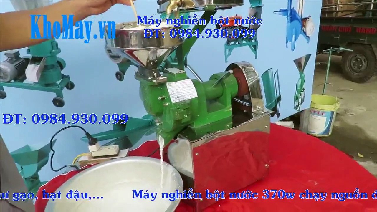 Máy xay bột gạo nước, may xay bot gao nuoc
