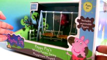 Peppa Pig Wind & Wobble Playhouse Weebles With Playdoh Muddy Puddles Slide Peppa Cars Micr