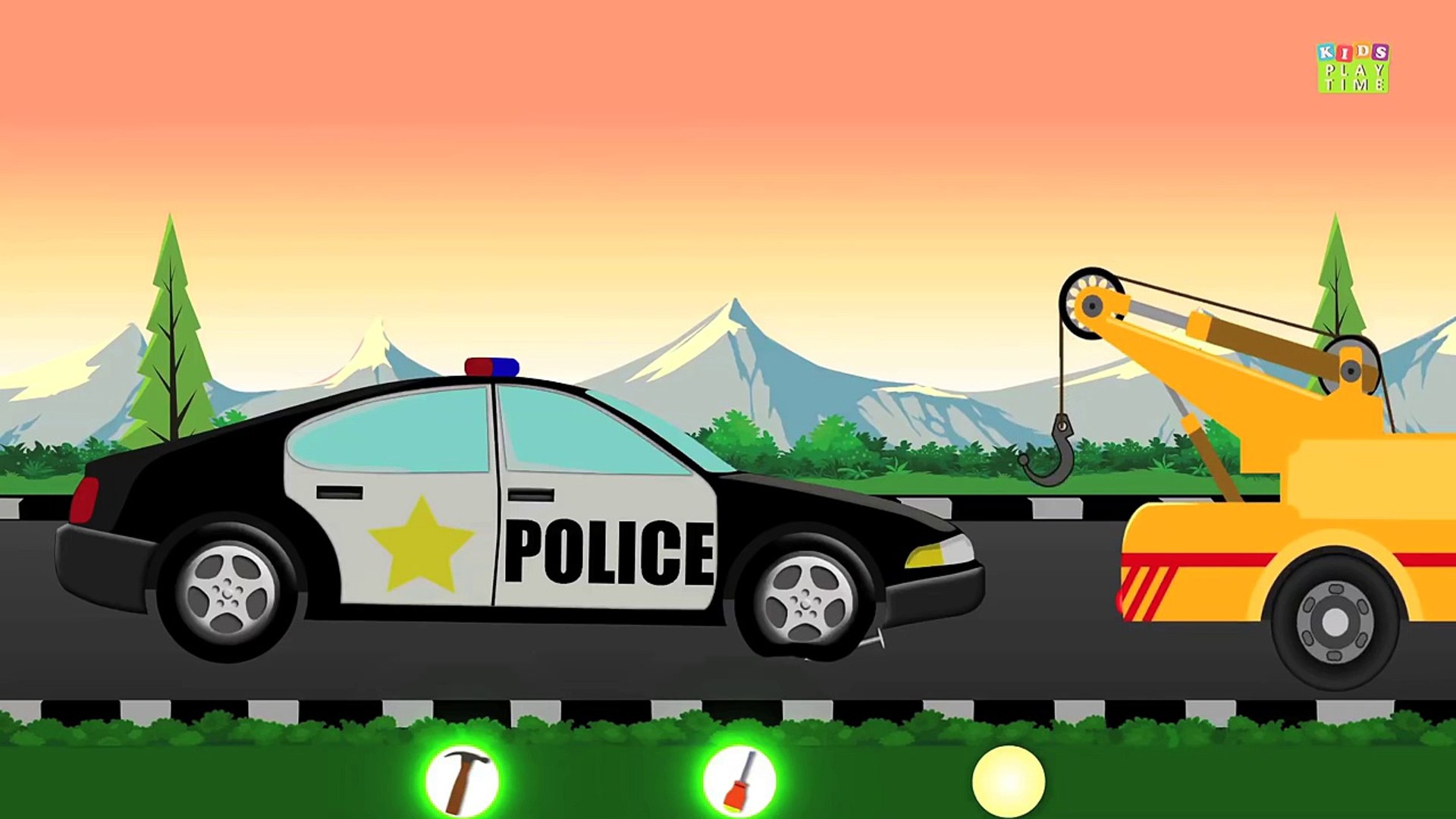 ⁣Police Car Garage | Kids Toy Garage