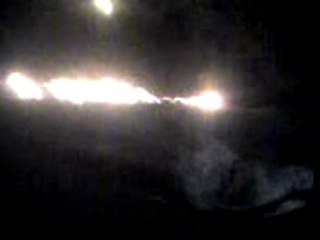 Explosion d'un ballon plein d'essence