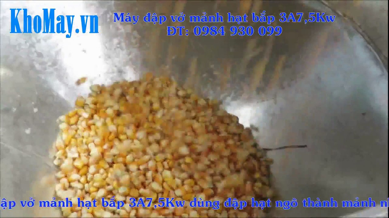 Máy xay hạt bắp, máy đập vụn hạt bắp