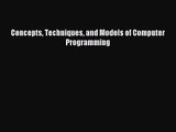 [PDF Download] Concepts Techniques and Models of Computer Programming [PDF] Online