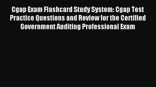 Cgap Exam Flashcard Study System: Cgap Test Practice Questions and Review for the Certified