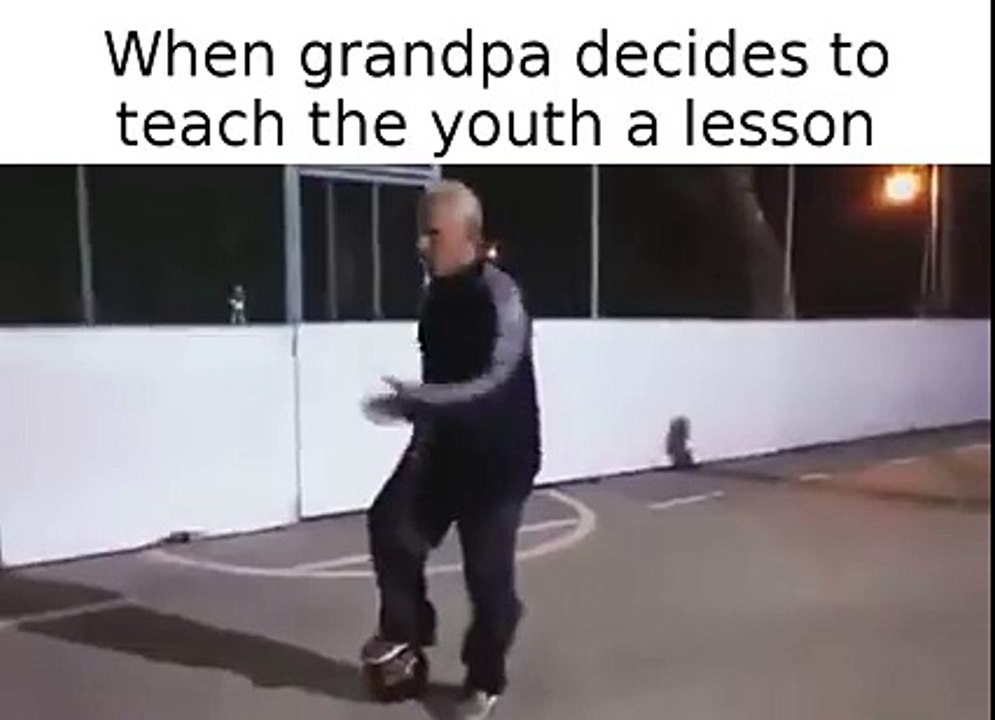When grandpa decides to teach the youth a lesson