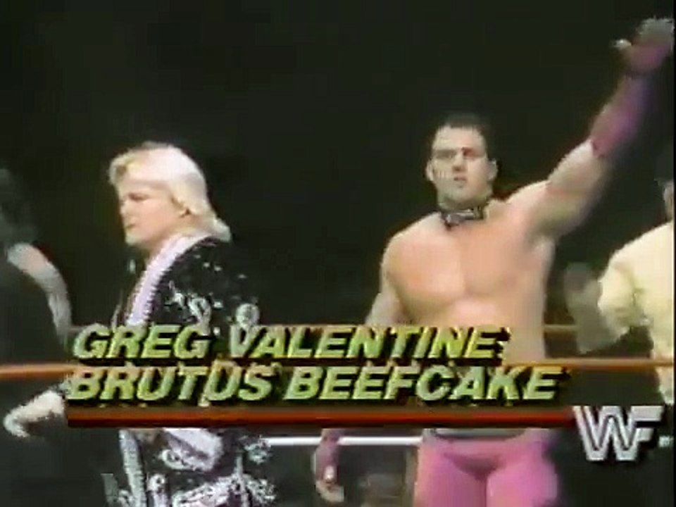 Greg Valentine & Brutus Beefcake vs Lanny Poffo & Jim Powers   Championship Wrestling Dec 21st, 1985