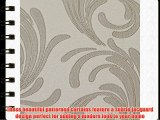 Fully Lined Quality Jacquard Swirls Curtains - Ready Made With Ring Top Eyelet