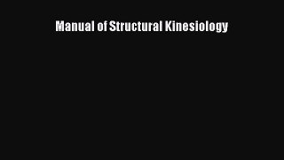 Manual of Structural Kinesiology [PDF Download] Full Ebook