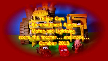 Download Video: Pixar Cars with EVIL Mater ,Screaming Banshee, Colossus XXL ,Lightning McQueen, and a Dino