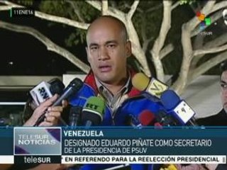 Eduardo Piñate, Secretario Permanente de la Presidencia del PSUV