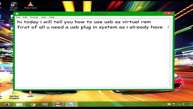 How To Use USB as Virtual Ram