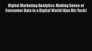 [PDF Download] Digital Marketing Analytics: Making Sense of Consumer Data in a Digital World
