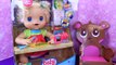 BABY ALIVE Old School With Big Eyes Eats Baby Food & Green Poop Diaper DisneyCarToys