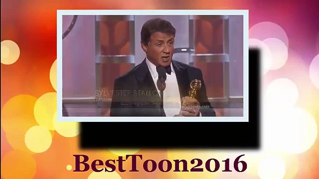 Sylvester Stallone’s Touching and Kind of Awkward Golden Globes Acceptance Speech 2016