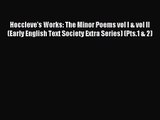 [PDF Download] Hoccleve's Works: The Minor Poems vol I & vol II (Early English Text Society