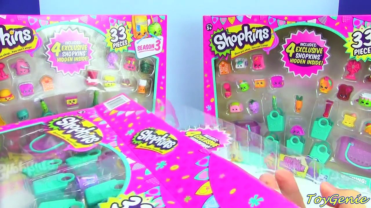 Shopkins GÉANT Super Shopper Pack de la Saison 3 avec 4 Exclusivités Par Pack