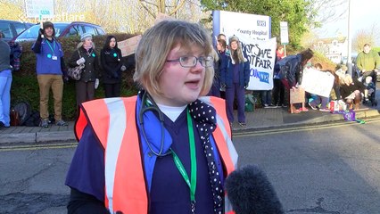 Junior doctors strike in Dorset, UK