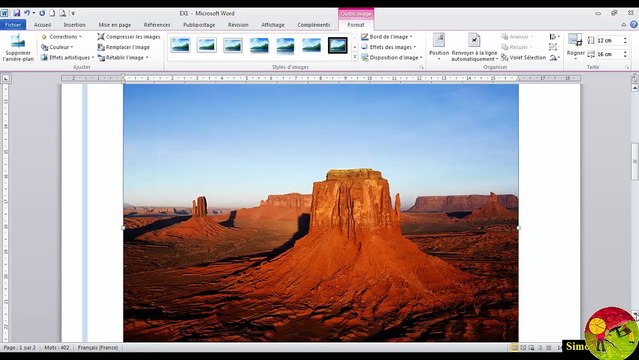 Cours et Formation microsoft Word 2010 - ateliers MOS N°1