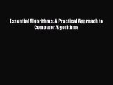 [PDF Download] Essential Algorithms: A Practical Approach to Computer Algorithms [Download]