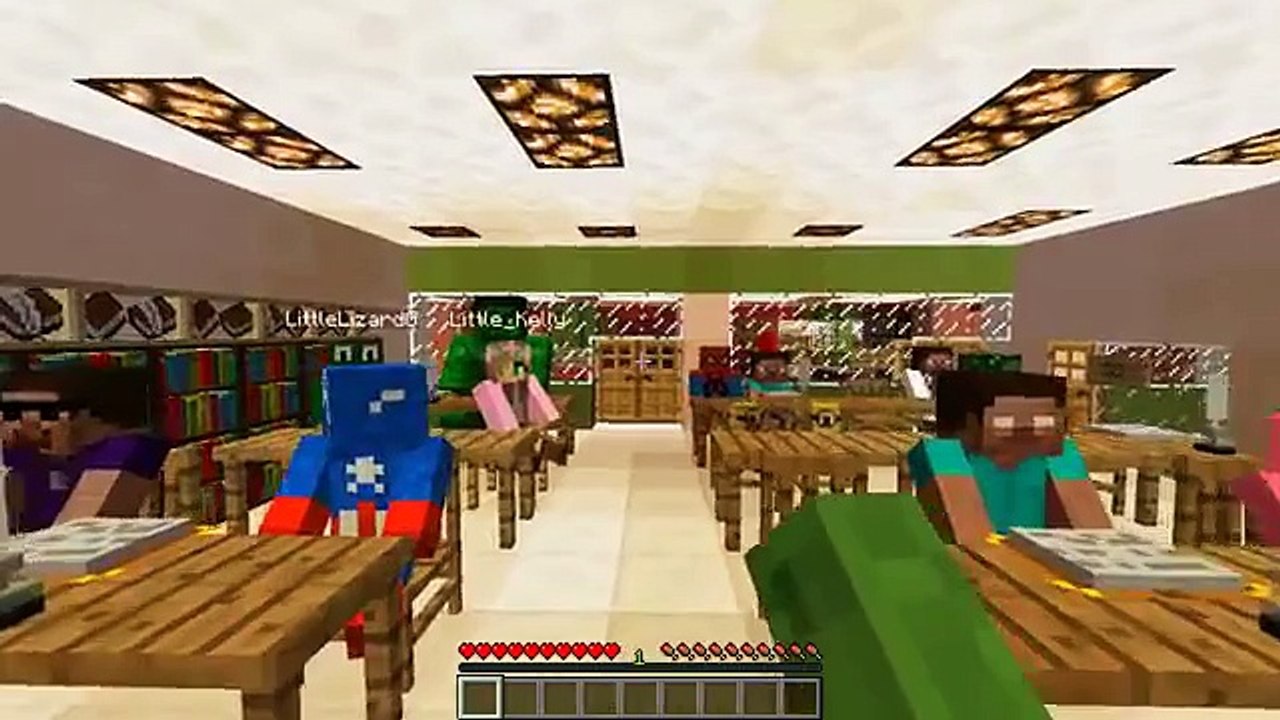 Minecraft School : THE CLASS GO SKY DIVING!