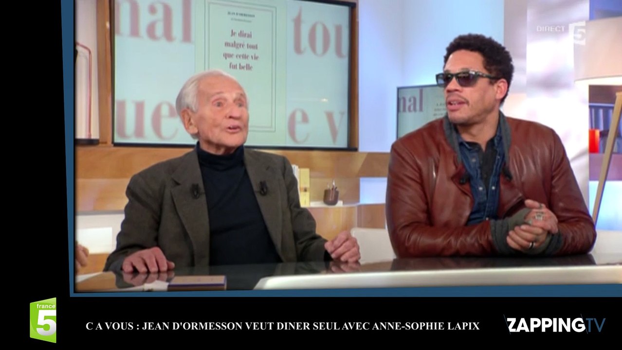 C à vous - Jean d’Ormesson : Son annonce inattendue qui trouble Anne-Sophie Lapix