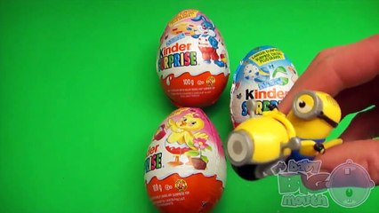 TOYS - Opening 4 HUGE GIANT Kinder Surprise Easter Eggs! With Hello Kitty and Despicable Me Minions