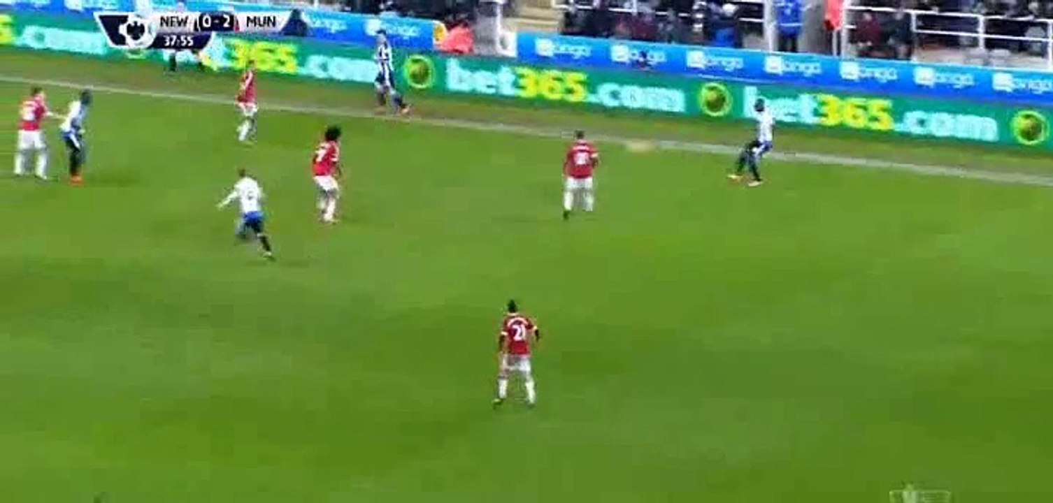 Jesse Lingard Goal - Newcastle Utd 0 - 2 Manchester United - 12-01-2016