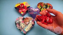 TOYS - Opening 5 Huge Giant Valentine's Day Hearts! Filled with Candy, Chocolate, and FUN!