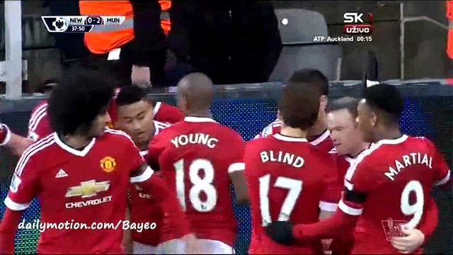 Jesse Lingard Goal HD - Newcastle Utd 0-2 Manchester United - 12-01-2016