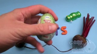 TOYS - Winnie the Pooh Surprise Egg Learn A Word! Spelling Vegetables! Lesson 7