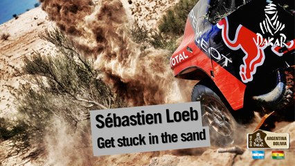 Loeb and Elena get stuck in the sand / s'enlisent / se hunden - Stage / Etapa / Etape 9