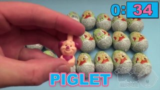 TOYS - World's Fastest Opening of 24 Winnie the Pooh Surprise Eggs!