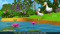 Five Little Ducks Went Out One Day - 3D Animation Five Little Ducks Nursery Rhyme for children