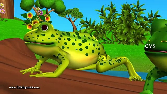 Five little Speckled Frogs - 3D Animation English Nursery rhyme for chlidren