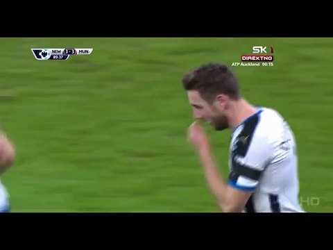 3-3 Paul Dummett Goal England Premier League - 12.01.2016, Newcastle Utd 3-3 Manchester United