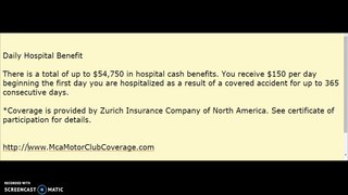 Daily Hospital MCA Benefit -  Up to $54,750 (An Entire Year)