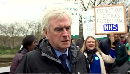 Labour's John McDonnell: 'We are supporting junior doctors'
