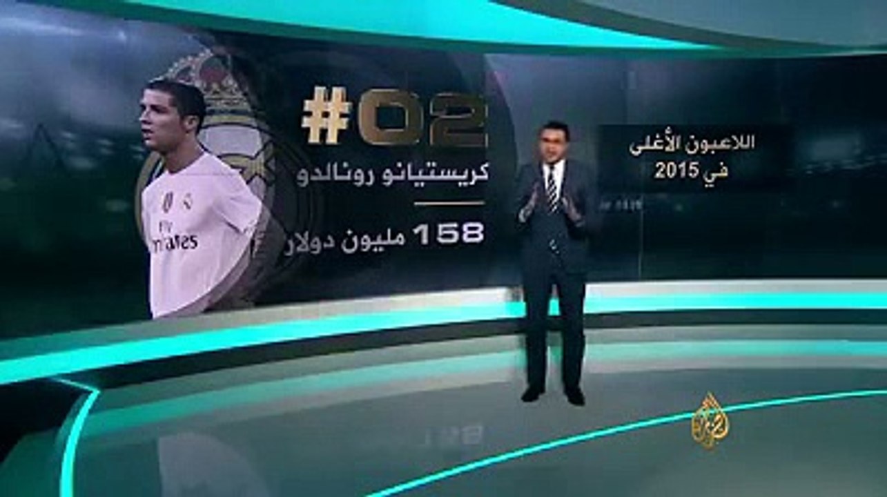 قائمة أغلى لاعبي كرة القدم في العالم لسنة 2015 تفرج الفرق الكبير بين ميسي وكريستيانو