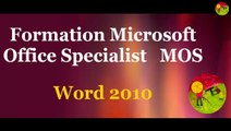 Comment Inserer un tableaux  sous Microsoft Word 2010? -formation facile Ateliers MOS