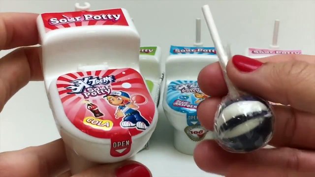X-Treme Sour Potty Toilet Candy WC Minions Tries WC Candy Cola Apple Raspberry Strawberry もこもこモコレット